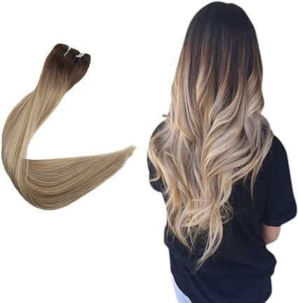 Easyouth Brazilian Sew In Weft Balayage 100 Human Hair Extensions