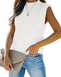 Amarmia Women's Mock Neck Knit Sweater Vest