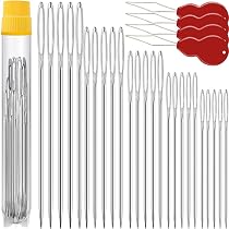 90PCS Cross Stitch Needles Large Eyes Blunt Embroidery Hand Needles Sewing Needl