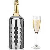 Wine Chiller Single Bottle Stainless Steel Iceless Cooler insulated Wine Bottle Keep Wine Cold up to 6 Hours Fits Most Wine Bottles Gift for Wine Lovers Rapid and Portable