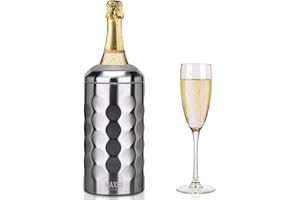 ITSLIFE Wine Chiller Single Bottle Stainless Steel Iceless Cooler insulated Wine Bottle Keep Wine Cold up to 6 Hours Fits Most Wine Bottles Gift for Wine Lovers Rapid and Portable