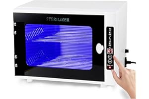 Shmian Sterilizer Cleaning Box, 12L Large Capacity Sterilization Cabinet, Profession LED Display Timing Sterilizer for Home SPA Salon Manicure Barber Tools Cleaning