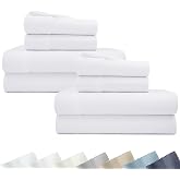 California Design Den 2-Pack 100% Cotton Sateen King Size Sheets Set, White | 400 Thread Count Backed by Good Housekeeping Seal, 16" Deep Pocket, All-Around Elastic, Durable, Easy Care
