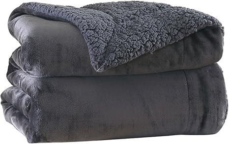 Amazon 2枚合わせ 毛布 フランネル ボアフリース生地 ブランケット 柔らか 暖かい 厚手毛布 掛け布団 敷きパッド 両面使える 静電防止 抗菌防臭 シングル 150 0cm ブラック ブランケット 毛布 オンライン通販