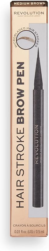 Revolution Beauty London Hair Stroke Brow Pen Medium Brown 0.5ml view 4
