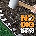 EasyFlex Heavy-Duty No-Dig Landscape Edging with Anchoring Spikes, 1.7 in. Tall Straight Top Commercial Grade Plastic Garden Border, Pack of (8) 20' Coils, Black (3100-20C-8) 160 Foot