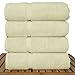 Chakir Turkish Linens Premium Cotton Absorbent Turkish Towels (Bath Towel - Set of 4, Cream)