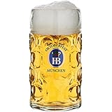 1 Liter HB" Hofbrauhaus Oktoberfest Edition" Dimpled Glass Beer Stein