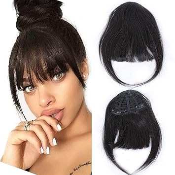 Amazon Com Real Human Hair Bangs Short Straight Brazilian Human
