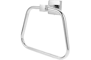 Veemoon 304 Stainless Steel Towel Ring Wall Mounted Hand Towel Holder for Bathroom and Kitchen, Single Piece