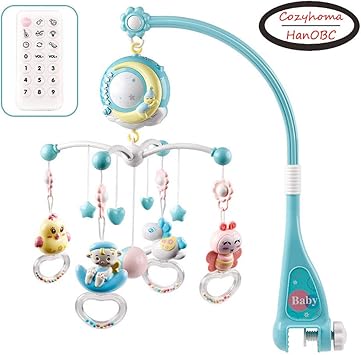 baby crib mobile with lights