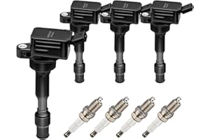 GAGOLCAR OEM Ignition Coil Pack UF816 27300-2E601 and Spark Plugs (Set of 4) Compatible with 2016-2022 Hyundai Elantra Kona Sonata Kia Forte Optima - L4 2.0L, For GN10877 E1316 B288
