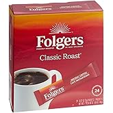 Folgers Classic Roast Instant Coffee, Single Serve Packets