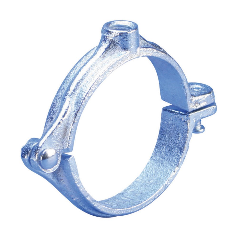 455 Malleable Split Ring Hanger, EG, 1/2" Pipe, 0.84" OD, 3/8" Rod
