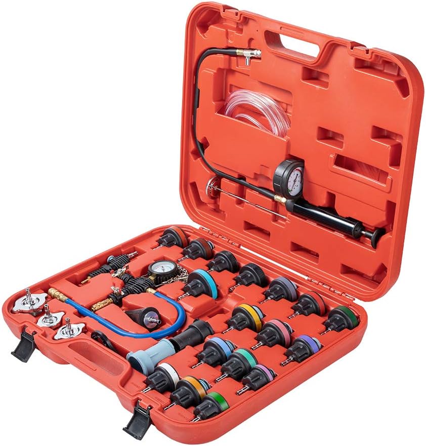 AOTOMIO 28PCS Universal Car Radiator Pressure Tester Vacuum Type Cooling System Kit