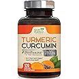 Turmeric Curcumin Supplement 2600mg with Black Pepper Extract 95% Curcuminoids - High Absorption Ultra Potent Turmeric Capsules with BioPerine, Nature's Tumeric Pills for Joint Support - 120 Capsules