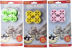 Izgut Lok A Sock Sock Locks (Pack of 30 - Green, Pink and Yellow)