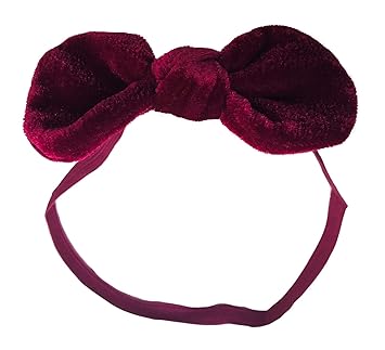 maroon baby headband