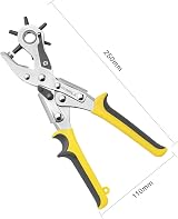 Gunpla Heavy Duty Leather Hole Punch Plier 6 Size Punch Brass Pad Ergonomic view 6