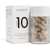 GROWPLEX Complex10 Hair Support Supplement with Biotin, Collagen & 10 Essential Nutrients – Supports Healthy, Stronger-Looking Hair – 30 Capsules for Men & Women