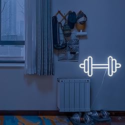 Lucunstar Gym Neon Sign,Barbell Dumbbell Shaped