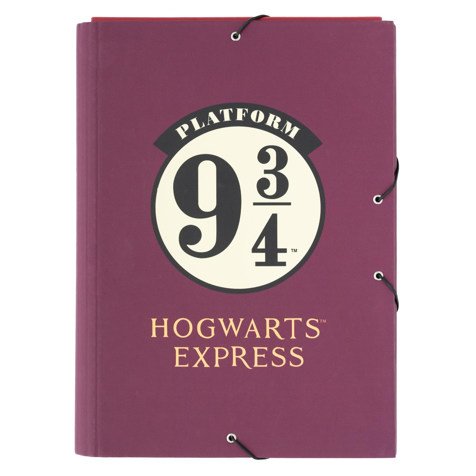 Grupo Erik A4 Folder - Harry Potter Stationery | 3 Flap Document Folder 13.4 x 10 inches - 34 x 25.5 cm | Document Organiser, School Folders | Platform 9 3/4 Harry Potter Gifts