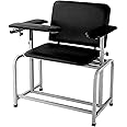 Helsevesen XL Blood Drawing Chair, Wide Clinical Chair with Padded Seat, Bariatric Phlebotomy Chair with Adjustable Armrest