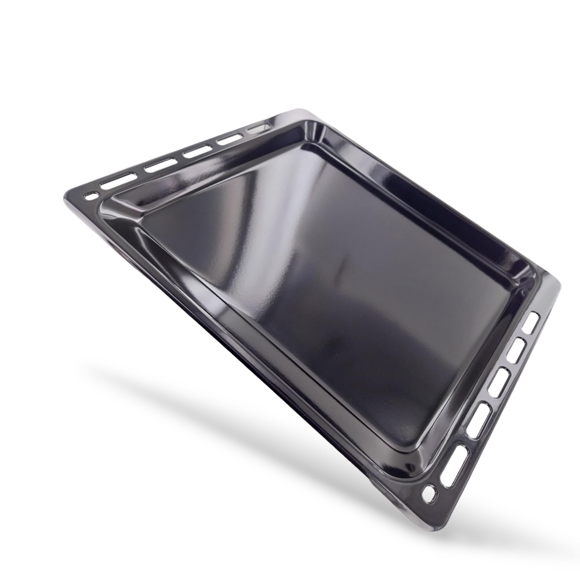 DL-pro Grease Pan Baking Tray 447 x 375 x 33 mm Enamelled for Whirlpool Ignis Bauknecht 481010683239 Oven Tray for Oven Cooker