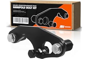 ROGIERRA Driver Front/Passenger Rear Exhaust Manifold Bolt Repair Kit for 1999-2024 GM Trucks/SUVs - Compatible with 4.8L 5.3L 6.0L 6.2L V8 Engines (Silverado Sierra Tahoe Suburban Yukon Escalade