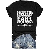 Women Pogue Life Outer Banks Shirts Funny Palm Tree Bus T Shirt Short Sleeve Loose Fitting Summer Tops (Black,S)