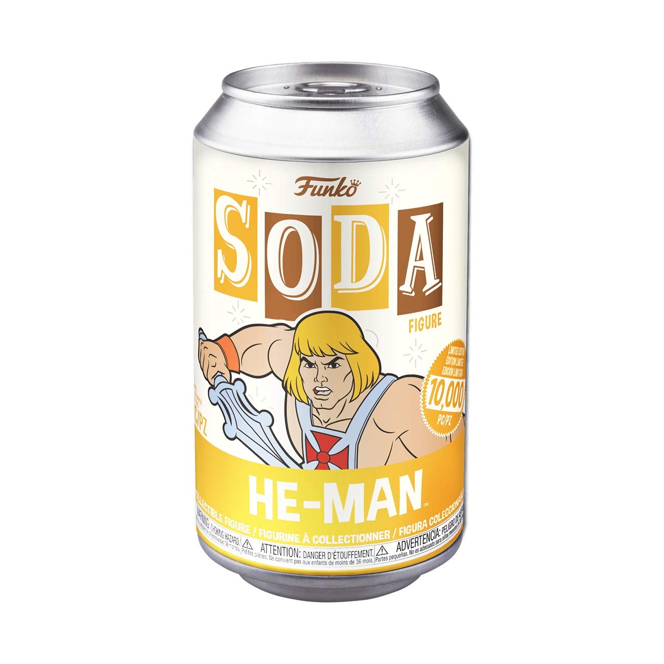 Funko Vinyl Soda: Master Of the Universe - He-Man - He-Ma. CHASE This POP! Figure Comes With a 1 In 6 Chance Of Receiving the Special Addition Alternative RARE Chase Version - Masters Of the Universe