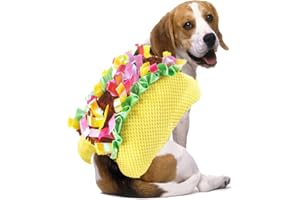 JORMAHO Taco Dog Costume - Halloween Pet Costume, Funny Halloween Hamburger Dog Costume Cute Dog Cosplay Fashion Dress for Small Medium Large Dogs Special Events Photo Props Accessories