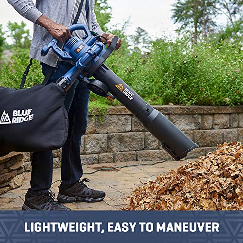 BLUE RIDGE BR8501U Corded 12.0A Electric 3 in 1 Blower/Mulcher/Vacuum