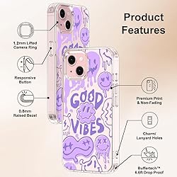 MOSNOVO Case for iPhone 15, [Buffertech 6.6ft