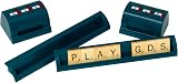 Ideal Scrabble Scoring Counters & Tile Racks - 2 Pack Classic Word Game view 2