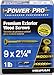 Power Pro Premium Exterior Wood Screws, #9 x 2-1/4