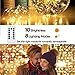 Tobbiheim 4 Set Fairy Lights String Battery Operated Waterproof 8 Modes 50 LED 22.9ft Copper Wire Light with Remote and Timer for DIY Wedding Party Christmas Outdoor Warm White (Battery Not Included)