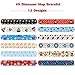 Golray 48 PCS Pirate Slap Bracelets Party Favors Snap Bands for Kids Birthday Christmas Goodie Bag Pinata Fillers Giveaways, Pirate Party Supplies