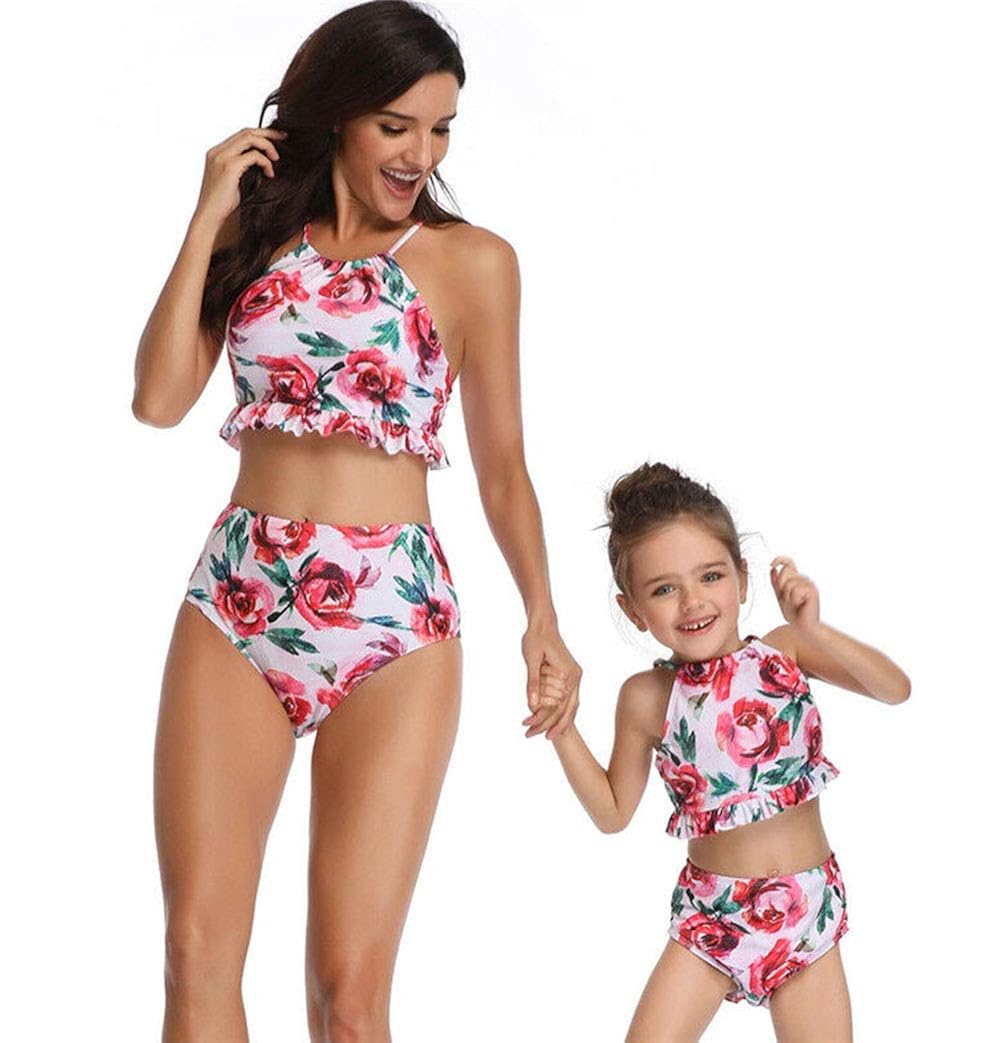 mom and baby matching bikinis