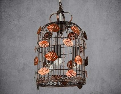 Lustres Plafonniers Industriel Rétro Style Loft Cage à