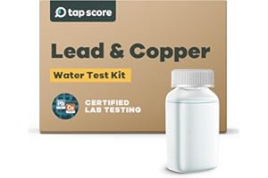 Tap Score Lead & Copper in Water Test Kit | Well or City | Full Report | EPA Certified Drinking Water Labs | #1 Best Home Water Test 2021-24 NYT Wirecutter | 100% Unbiased