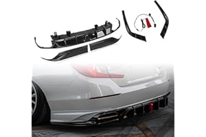 IDENUONA Rear Bumper Diffuser Lip Kit + Side Spoiler Cover for Honda Accord 2018-2022 YOFER