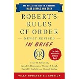Robert's Rules of Order Newly Revised in Brief