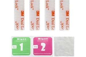 QDISHI EZ Pass/IPass/IZoom Toll Tag Fastlane Mounting Kit -(2 Sets) Reclosable Fastener Peel and Stick Adhesive Dual Lock Tape Strips