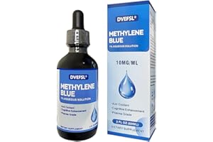 DVEFSL Methylene Blue Pharmaceutical Grade, USP Grade, Third-Party Tested Brain Health Dietary Supplement for Humans - No Formaldehyde (1% 60mL Bottle)