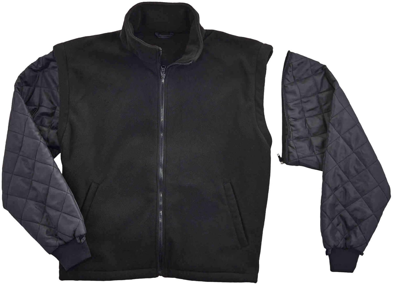 High Visibility Reflective Winter Bomber Jacket, Black Bottom, Zip Out Fleece Liner, ANSI Compliant, Ergodyne GloWear 8381 - - 