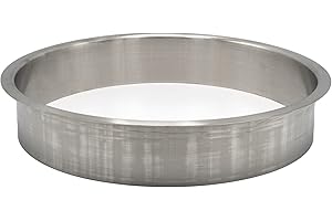 OUTWATER 10" (Nominal) Diameter x 2" Height 304 Polished Stainless Steel Trash Grommets for Countertop Inserted Trash Chutes