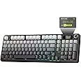 ATTACK SHARK X98PRO Wireless Mechanical Keyboard, 2.4GHz/USB-C/BT5.0 Gasket Hot Swappable Custom Keyboard, Side Printed PBT Keycaps Mechanical Gaming Keyboard for PC (Black)