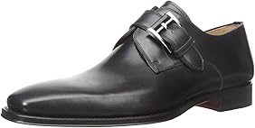 magnanni black monk strap