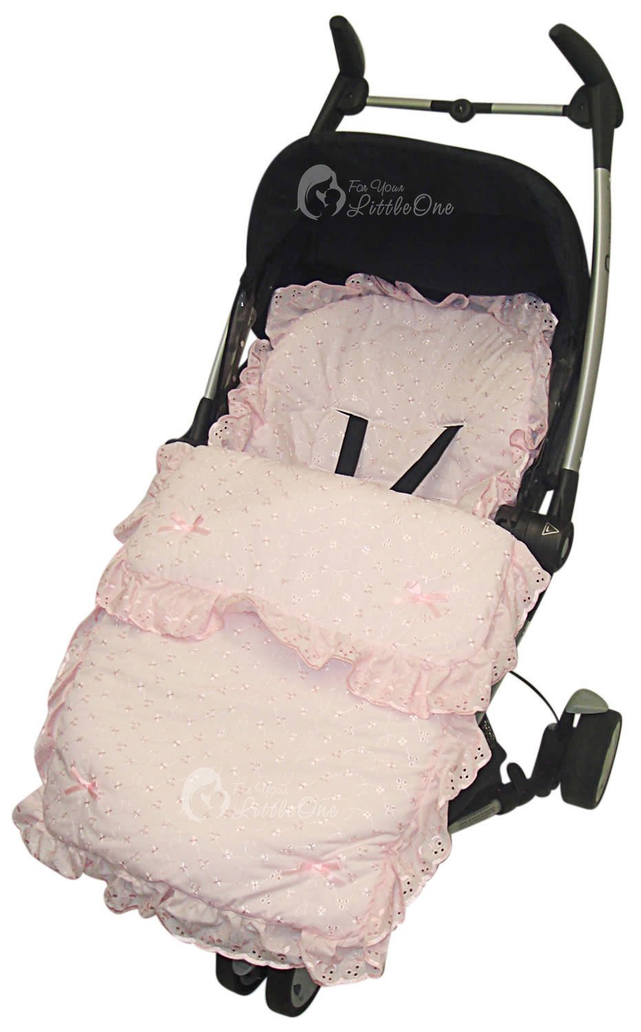 Broderie Anglaise Footmuff Cosy Toes Bebecar Grand Stylo Ip Op